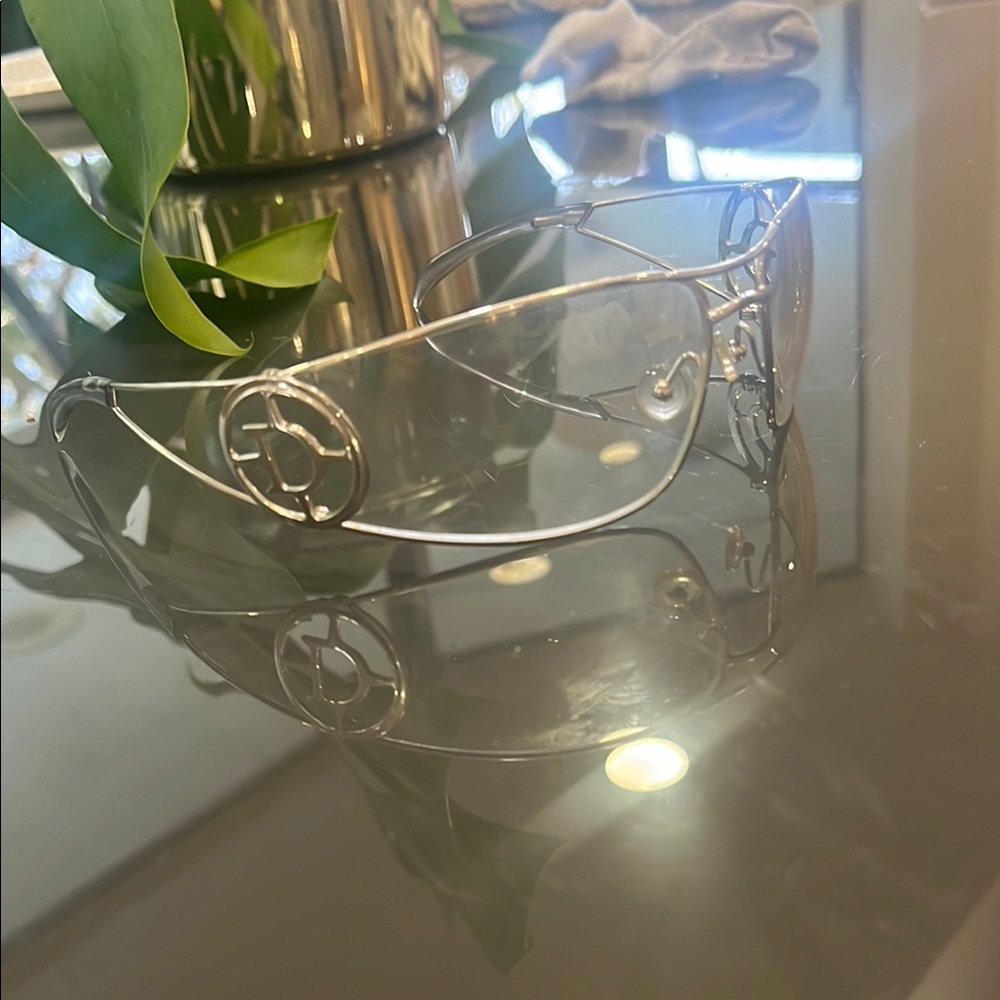 Elegant Silver Decorative Glasses